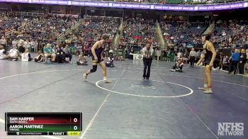 4A 175 lbs Quarterfinal - Aaron Martinez, Topsail vs Sam Harper, South Iredell