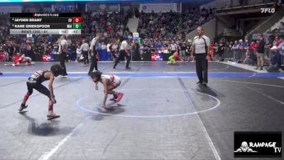 61 lbs 2nd Place Match - Kane Griekspoor, Maize vs Jayden Brant, Caney Valley