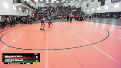 113 lbs Quarterfinal - Abraham Noriega, Kennewick vs Armando Delgado, Wenatchee