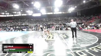 2A 98 lbs Semifinal - Kaden Schaff, Nezperce vs Jack Willie, Malad