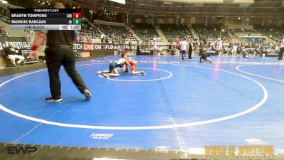 101 lbs 5th Place - Bradyn Tompkins, SHR vs MADDUX RABCZAK, Alber Athletics