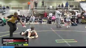 105 lbs Round 3 (4 Team) - Wyatt Orbeck, Barn Kids vs Ryan Sullivan, Team Good. Real Good.