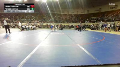 G5A-120 lbs Champ. Round 1 - Rylee Sexton, Berryhill-Girls vs Brinlea Weant, Newkirk-Girls