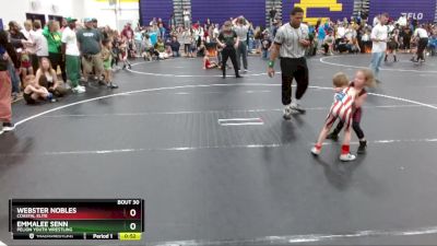 41 lbs Quarterfinal - Webster Nobles, Coastal Elite vs Emmalee Senn, Pelion Youth Wrestling