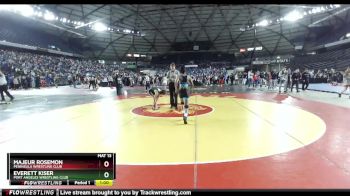 98 lbs Champ. Round 2 - Everett Kiser, Port Angeles Wrestling Club vs Majeur Rosemon, Peninsula Wrestling Club
