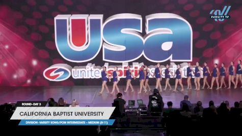 California Baptist University - Varsity Song/Pom Intermediate -- Medium (8-11) [2023 Varsity Song/Pom Intermediate -- Medium (8-11) Day 3] 2023 USA Spirit & Junior Nationals/Collegiate Championships