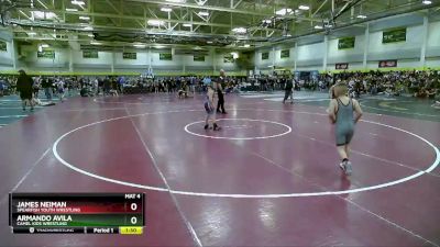 90 lbs Quarterfinal - Armando Avila, Camel Kids Wrestling vs James Neiman, Spearfish Youth Wrestling