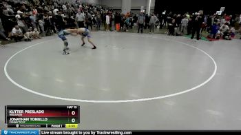 92 lbs Cons. Round 5 - Jonathan Toriello, Connecticut vs Kutter Preslaski, Wisconsin