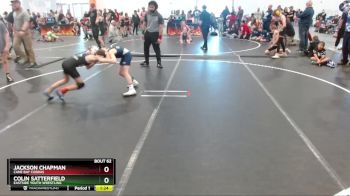 80 lbs Round 3 - Colin Satterfield, Eastside Youth Wrestling vs Jackson Chapman, Cane Bay Cobras