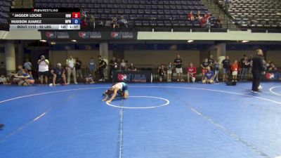 92 lbs Quarters - Jagger Locke, Ragin Raisins Wrestling vs Hudson Juarez, Michigan Premier WC