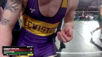 5A 138 lbs Quarterfinal - Gunnar Whitlock, Lewiston vs Wylie Stone, Eagle