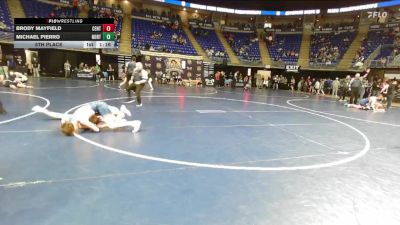 110 lbs 5th Place - Brody Mayfield, Central York vs Michael Pierro, North Catholic