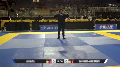 Kaloni Elvis-Marie Brown vs Analia Diaz 2025 Pan Jiu Jitsu IBJJF Championship