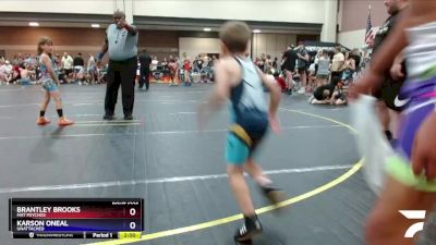 50-56 lbs Round 2 - Karson ONeal, Unattached vs Brantley Brooks, Mat Psychos