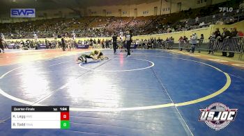 49 lbs Quarterfinal - Kayde Legg, Keystone Wrestling Club vs Baron Todd, Texas Elite Wrestling