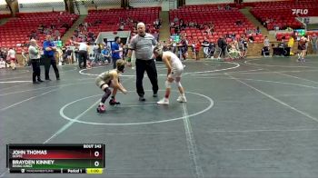 76 lbs 1st Place Match - Brayden Kinney, Rising Kingz vs John Thomas, OCRTC