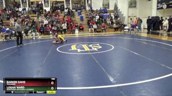 108 lbs Quarterfinal - Logan Ward, Northside Methodist Academy vs Barker Davis, Tallassee