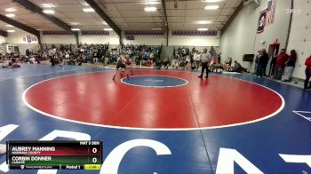 120 lbs Quarterfinal - Aubrey Manning, Niobrara County vs Corbin Donner, Laramie