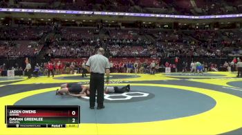 D2-215 lbs Cons. Round 1 - Davian Greenlee, Buchtel vs Jaden Owens, Goshen