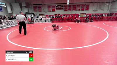 106 lbs Consi Of 8 #2 - Kennedie Davis, Bridgewater-Raynham vs Brianna Burns, North Attleborough