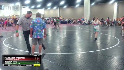 190 lbs Quarters & Wb (16 Team) - Margaret Williams, Team Diamond Fish vs Jessica Hite, South Dakota Heat