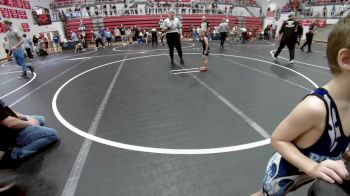 40 lbs Quarterfinal - Baker Gates, Ponca City Wildcat Wrestling vs Desmond Thompson, Division Bell Wrestling