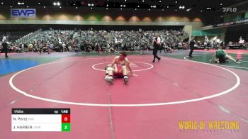 170 lbs Quarterfinal - Nicholas Perez, Hughson vs JHETT HARBER, Lowry Buckaroos