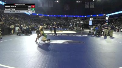 140 lbs Round Of 32 - Ayaka Naddy, Concord (NC) vs Ella Myers, Monterey (CC)