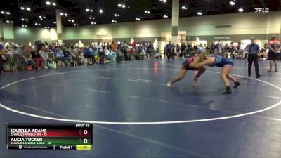 155 lbs Placement Matches (16 Team) - Isabella Adams, Charlie`s Angels-WV vs Alicia Tucker, Charlie`s Angels-IL Blk