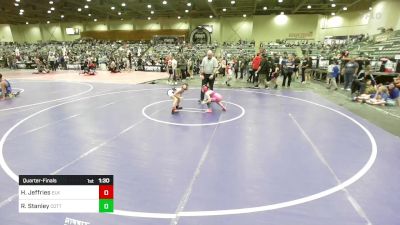 64 lbs Quarterfinal - Haley Jeffries, Elk Grove Wr Acd vs Rylee Stanley, Cottage Grove WC