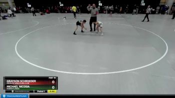71 lbs Quarterfinal - Grayson Schroeder, MN Elite Wrestling Club vs Michael Nicosia, Pennsylvania