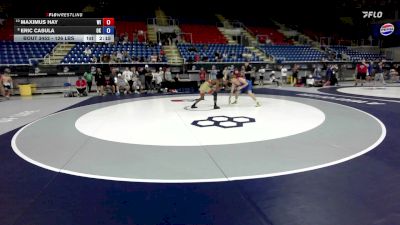 126 lbs Cons. Sub-quarters - Maximus Hay, WI vs Eric Casula, OK