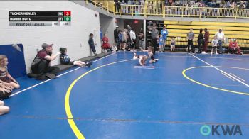 40 lbs Quarterfinal - Tucker Henley, Eufaula Ironheads Wrestling Club vs Blaire Boyd, Standfast
