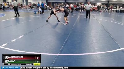 Silver 125 lbs 1st Place Match - Dru Ayala, Iowa vs Keyan Hernandez, Iowa