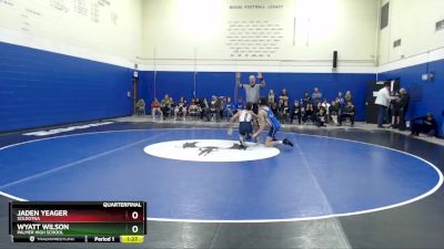 119 lbs Quarterfinal - Jaden Yeager, Soldotna vs Wyatt Wilson, Palmer High School