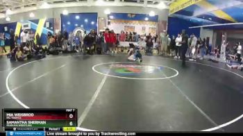 123 lbs Cons. Semi - Mia Weisbrod, PAL Tropics vs Samantha Sherman, Fearless Wrestling