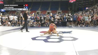 130 lbs Cons. Sub-rd Of 32 - Taimane Benemerito, Alabama vs Lilli Cooper, Iowa
