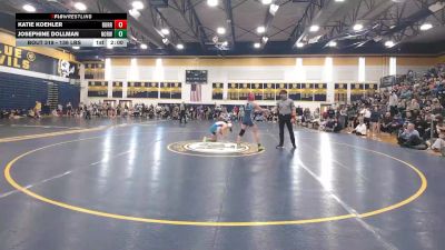 142 lbs Semifinal - Katie Koehler, Burrell vs Josephine Dollman, Norwin