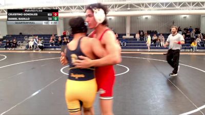 149 lbs Quarterfinal - Daniel Badillo, Trinidad State vs Celestino Gonzales, Western Colorado University