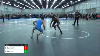 160 lbs Quarterfinal - Braeden Sandoval, Team Pueblo vs Dreshaun Ross, Sebolt Wrestling Academy