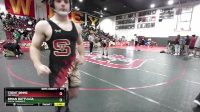 175 lbs Cons. Round 3 - Brian Battulga, South Torrance vs Trent Binns, Simi Valley