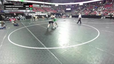 D1-285 lbs Cons. Round 2 - Hunter Szyszkiewicz, Mukwonago vs Thomas Medley, West Allis Nathan Hale