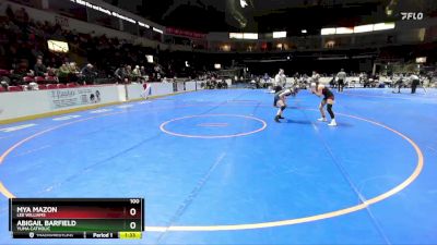 100 lbs Semifinal - Mya Mazon, Lee Williams vs Abigail Barfield, Yuma Catholic