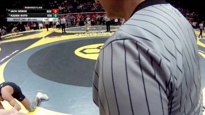 D1-144 lbs Cons. Semi - Jack DeBoe, Mentor vs Kaden Soto, Perrysburg