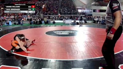 6A 98 lbs Quarterfinal - Bodee Williams, Meridian vs Saul Benzinger, Post Falls