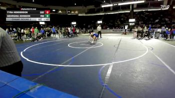 Girls 105 lbs Champ. Round 2 - Tyra Henderson, Curtis (Girls) vs Georgina Johnson, Peninsula (Girls)