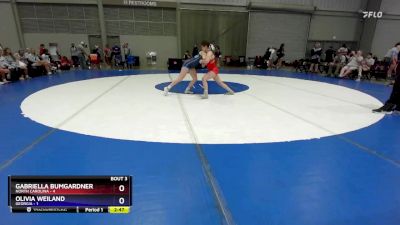 115 lbs Round 2 (4 Team) - Gabriella Bumgardner, North Carolina vs Olivia Weiland, Georgia