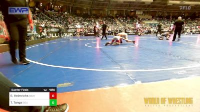 110 lbs Quarterfinal - Stone Helmrichs, Waverly Area Wrestling Club vs Tuff Tonga, Siouxland Wrestling Academy