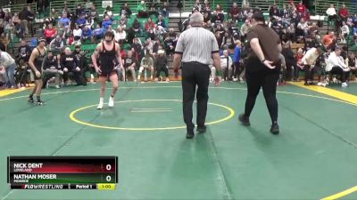 132 lbs Cons. Round 7 - Nathan Moser, Monroe vs Nick Dent, Loveland