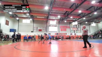150 lbs Semifinal - Brody Baker, Quincy (Sr.) vs Jackson Parent, Belleville (East)